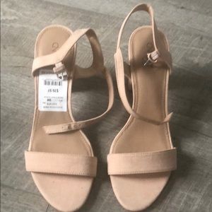 NWT Abound Nude Strappy Heels